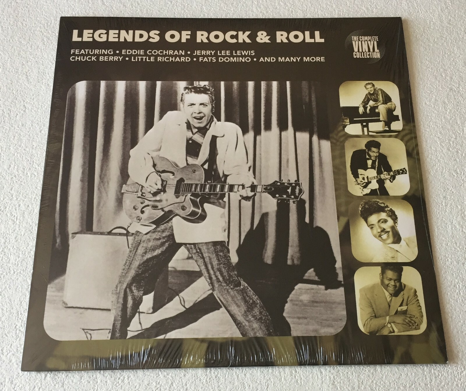 VARIOUS ARTISTS~LEGENDS OF ROCK & ROLL~2016 UK 17-TRACK VINYL LP RECORD [Ref.2]