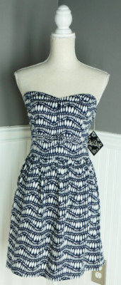 BeBop Women's Dress sleeveless Mini Navy Blue With A Seahorse Design