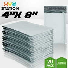20 PCS  000 4x8 4x7 Poly Bubble Mailers Padded Envelope Shipping Supply Bags