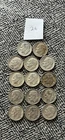 Lot Of 14 Silver Dimes 1964 And Earlier Various Conditions 90% Silver