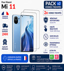 2x Verre Trempé Xiaomi Mi 11 Film Protection Écran 9H Anti-Choc Ultra resis