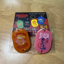 Stranger Things Tag Key Ring Collection 14 Unused Box Opened Secret Inside