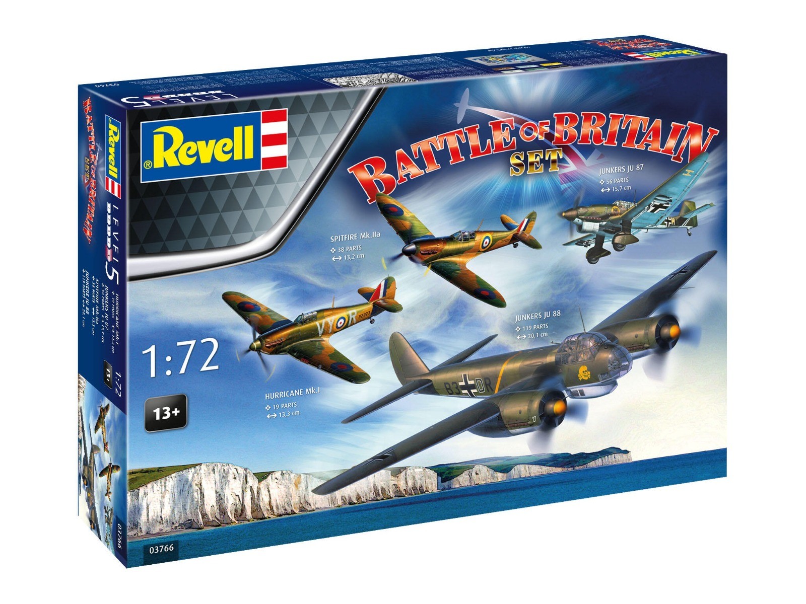 Maquette d'avion historique 1/72 Revell pour diorama de la Seconde Guerre mondiale