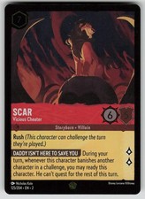 Scar - Vicious Cheater Cold Foil Rise of the Floodborn 125/204 Disney Lorcana NM