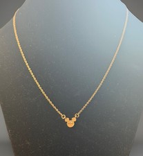Disney Mickey Mouse Gold Platted Necklace. Dainty Disney Necklace NWT
