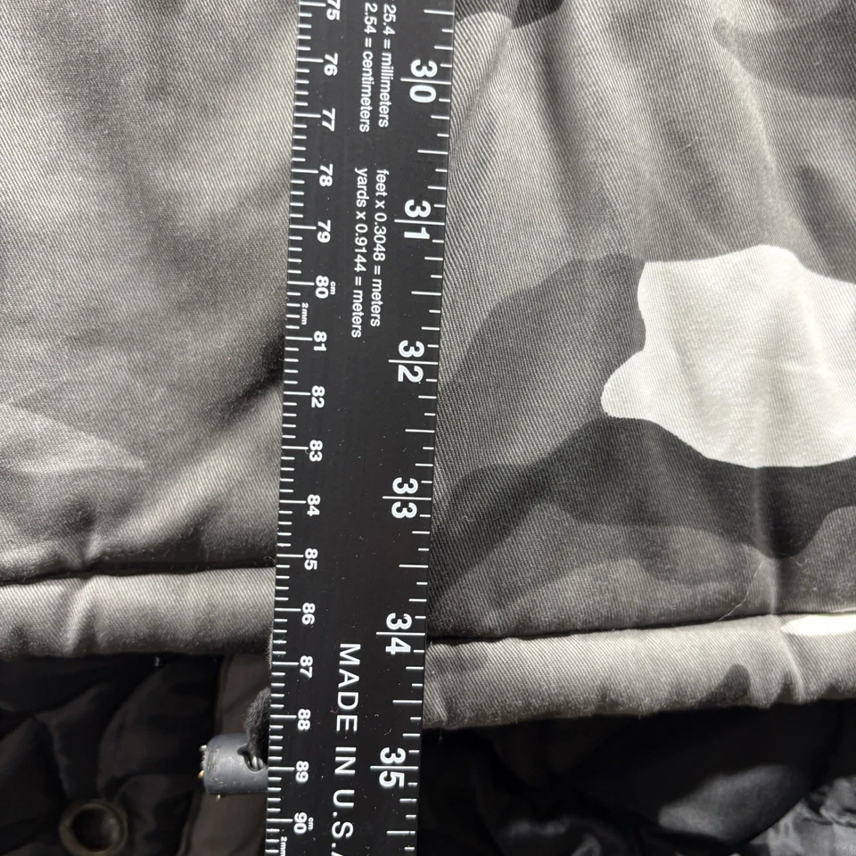 Regal Wear Men Army Poncho Jacket Coat Vintage NWT Gray Camo Fur Hood 4XL C21 - Image 4 of 4