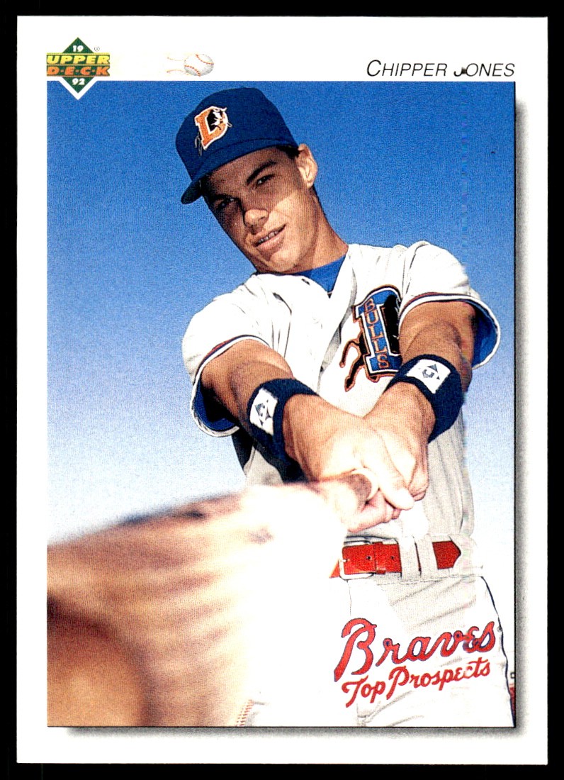 Chipper Jones 1992 Upper Deck Minor League #165 Greenville Braves FREE SHIP