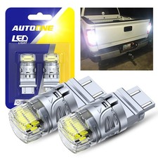 2x Autoone 3157 3057 3156 Led Reverse Brake Turn Signal Bulb Light 4000lm White
