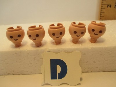 Playmobil Build Your Own Unique Figure SET D = FIVE IDENTICAL GENERIC FACES