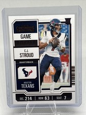 2023 Panini Contenders - CJ Stroud #40 (RC) Season Ticket Bronze. Houston Texans