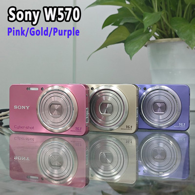 SONY Cyber-Shot DSC-W570 PURPLE 16.1 MP Digital Camera With
