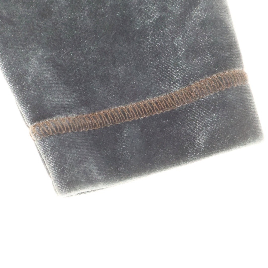 Fendi FF Logo Embroidered Velour Velvet Mock Neck Long Sleeve T-shirt Top Used 8 thumbnail 5