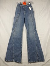 Free People Women's High Rise Flare Jeans Size 27 Blue - NWT 98