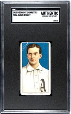1909 T206 JIMMY DYGERT NNO GOOD PIEDMONT 350 SGC A PHILADELPHIA ATHLETICS