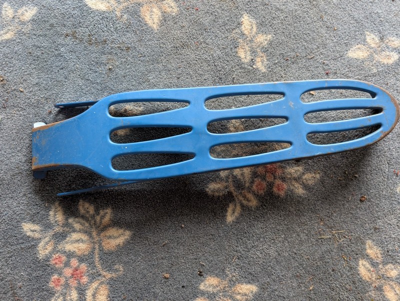 Vintage 50s & 60s Schwinn 9 Hole Luggage Rack With Clamp & Reflector 