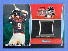 SEBASTIAN VALLE 2011 Bowman Draft All-STAR FUTURES GAME RELIC GREEN #FGR-SV  /25