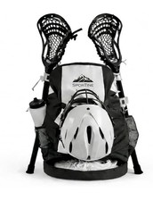Sportine Lacrosse Equipment Plecak Wodoodporny czarno-biały 24x15x11 cali