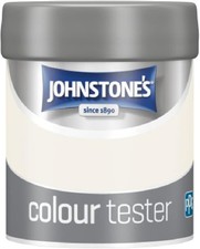 Johnstone's White Lace Wall & Ceiling Paint Tester Pot 75ml Emulsion Matt