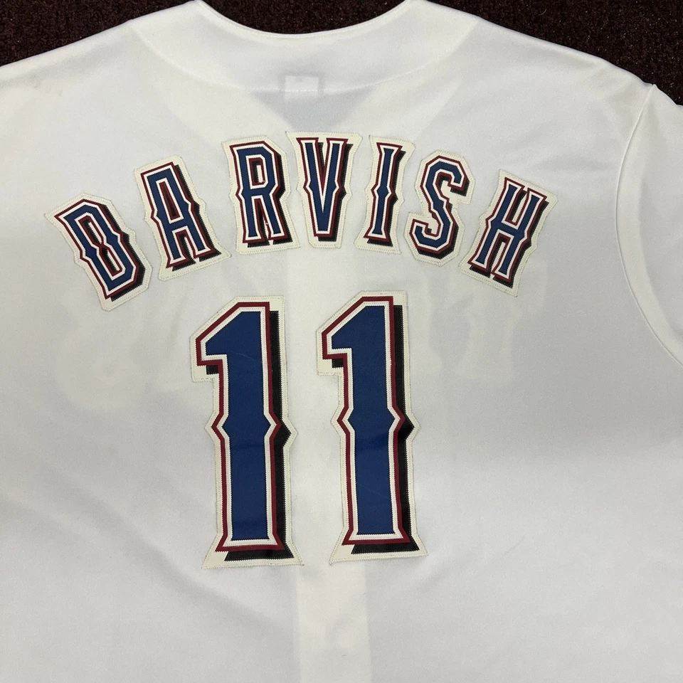 Camiseta Majestic Texas Rangers Auténtica Yu Darvish Home Blanca Para Hombre Talla 2XL NUEVA SIN ETIQUETAS Foto 3 de 4