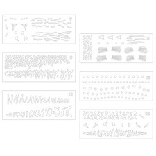 Lure Painting Template PVC Lure Painting Stencil Easy to Use for Anglers