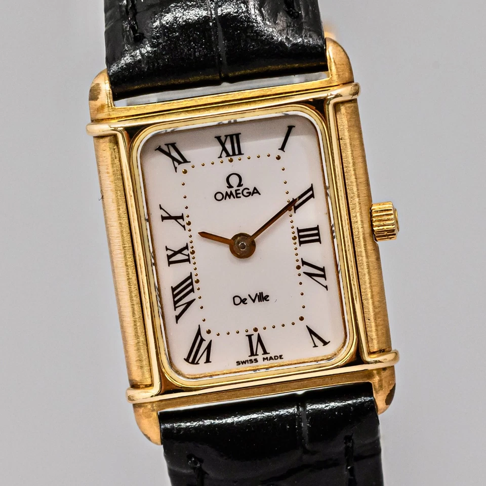 Sin Tarifas *COMO NUEVA* Camiseta sin Mangas Romana OMEGA De Ville Cal.1455 Qz Para Mujer 17mm ETA De Colección Foto 2 de 4