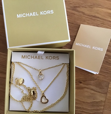 Michael Kors Damen Halskette Collier MKJX7801710 Edelststahl Farbe: goldfarbend
