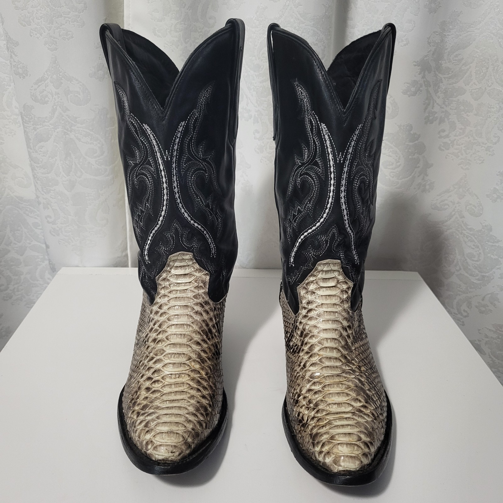 JB Dillon Reserve Python Men's Leather Western Co… - image 17