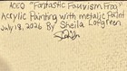 ACEO “Fantastic Fauvism Frog” Acrylic Painting By Sheila Lofgreen  — photo 8