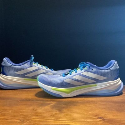 adidas Supernova Men's Blue Green White Athletic Running Sneaker Breathable