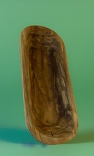 Primitive Wooden Dough Bowl 20 With Fantastic Wood Grains Hand Turned