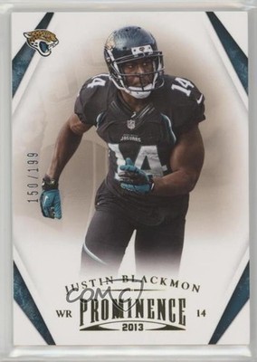 2013 Panini Prominence Gold 150/199 Justin Blackmon #47 2r8