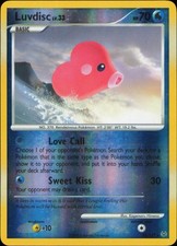 Luvdisc 35/127 Platinum Reverse Holo Pokemon TCG Card LP