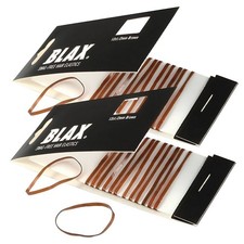 Blax Brown Hair Elastics   Snag-Free Hair Ties, No-Damage Bands, 2mm 12 Count