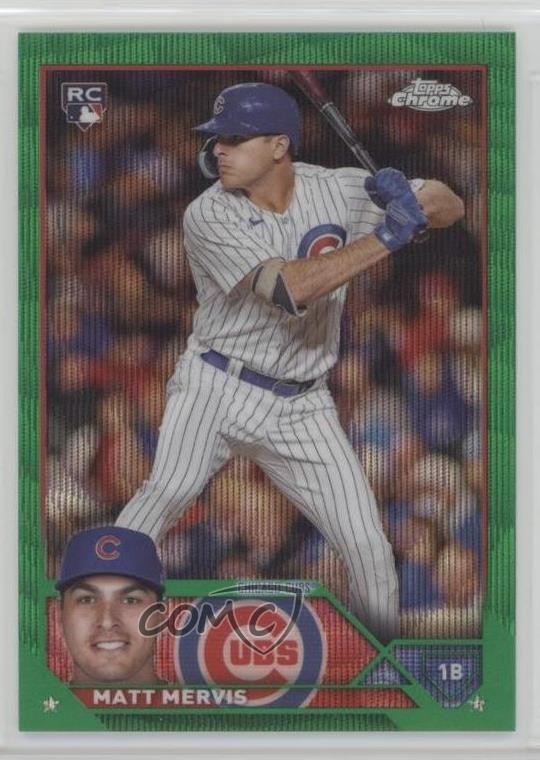 2023 Topps Chrome Update Green Wave Refractor 51/99 Matt Mervis #USC112 1bg9