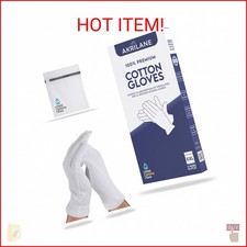 XXL Extra Extra Large 2 Pairs 100 Premium Cotton Gloves for Dry Hands  Moistur