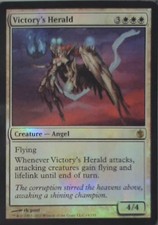 Victory's Herald - Mirrodin Besieged: #18, Magic: The Gathering - Foil Lp C255