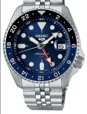 Seiko 5 Sport GMT Automatic Men s watch Blue dial SSK003K1
