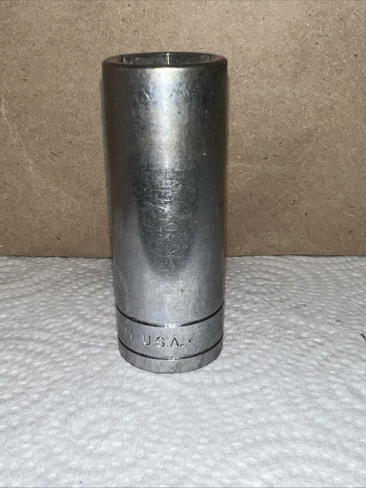 S-K Wayne Tools 8417 ,3/8" Drive , 17mm Deep Chrome Socket, 6 Point. USA - Image 3 of 4