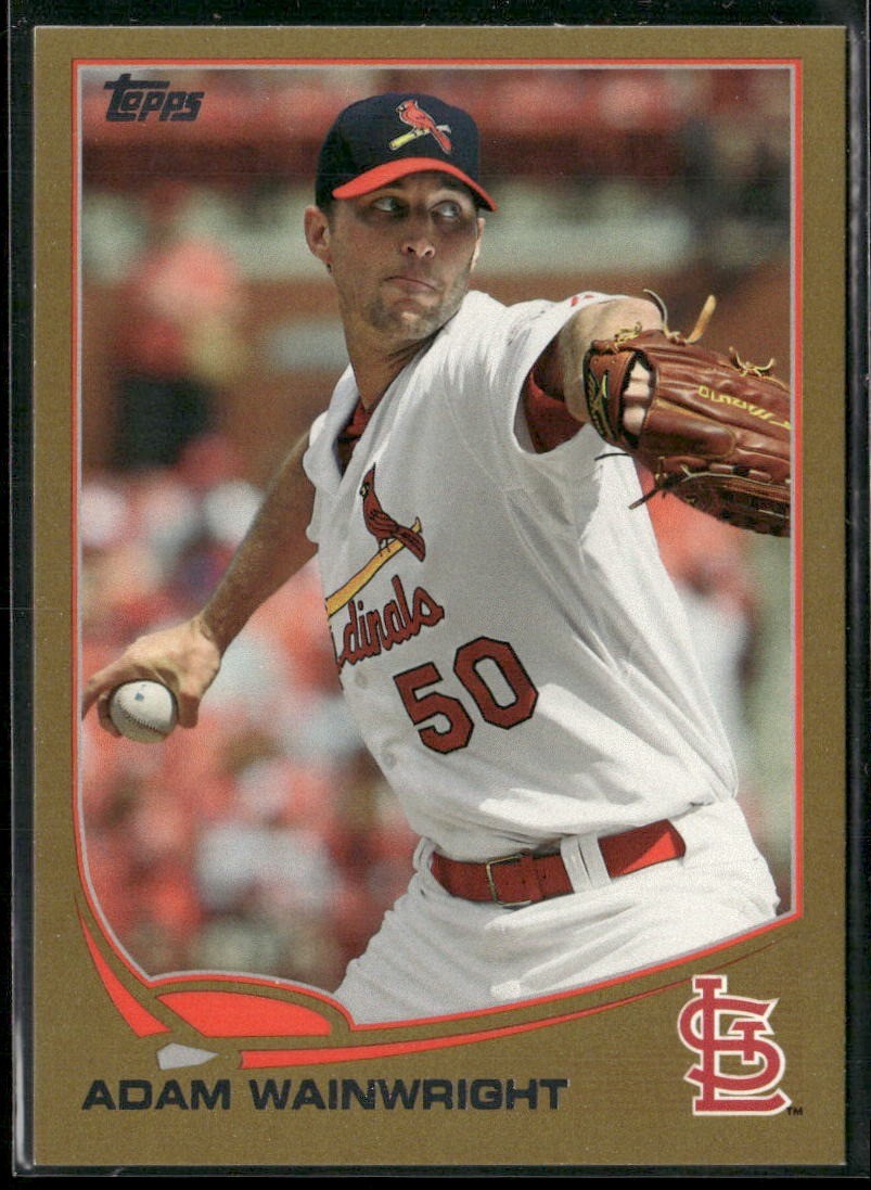 2013 Topps #50 Adam Wainwright Gold #/2013