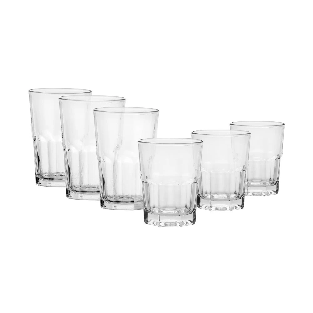 12-Piece Clear Crossplains Drinkware Set - thumbnail 6