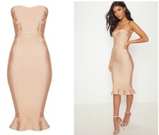 Pretty little thing bandage midi dress 