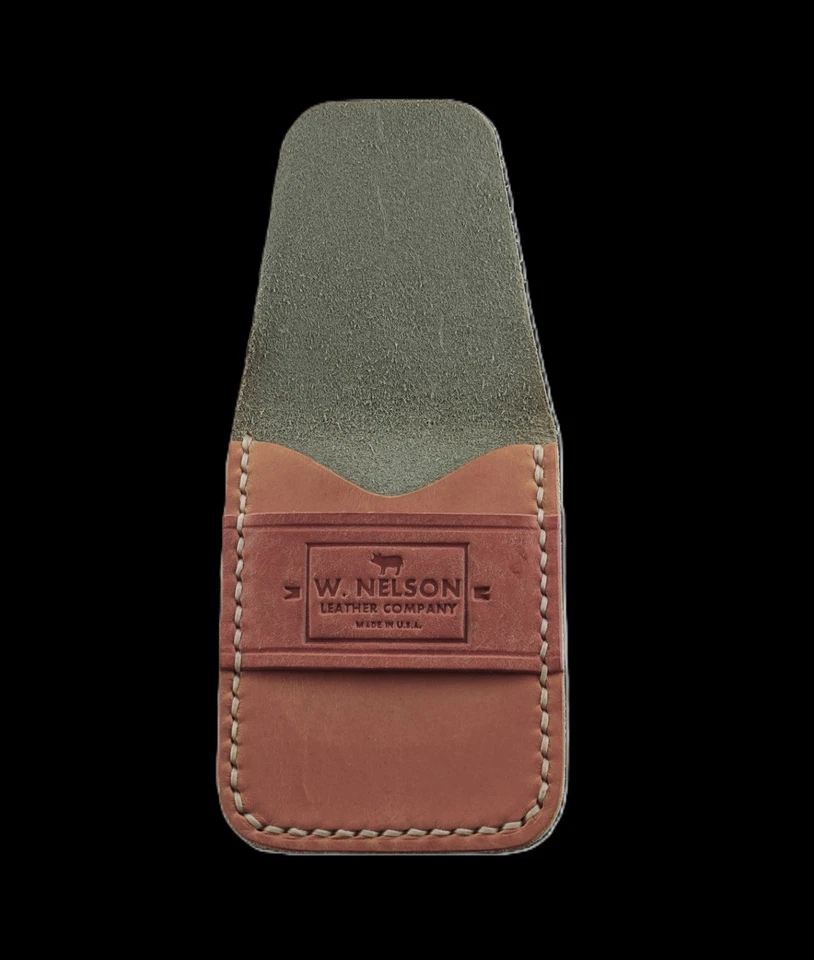 Cartera para Tarjetas, Cartera de Bolsillo Frontal, Cartera Minimalista, Cartera Hecha a Mano Cuero EE. UU. Foto 4 de 4