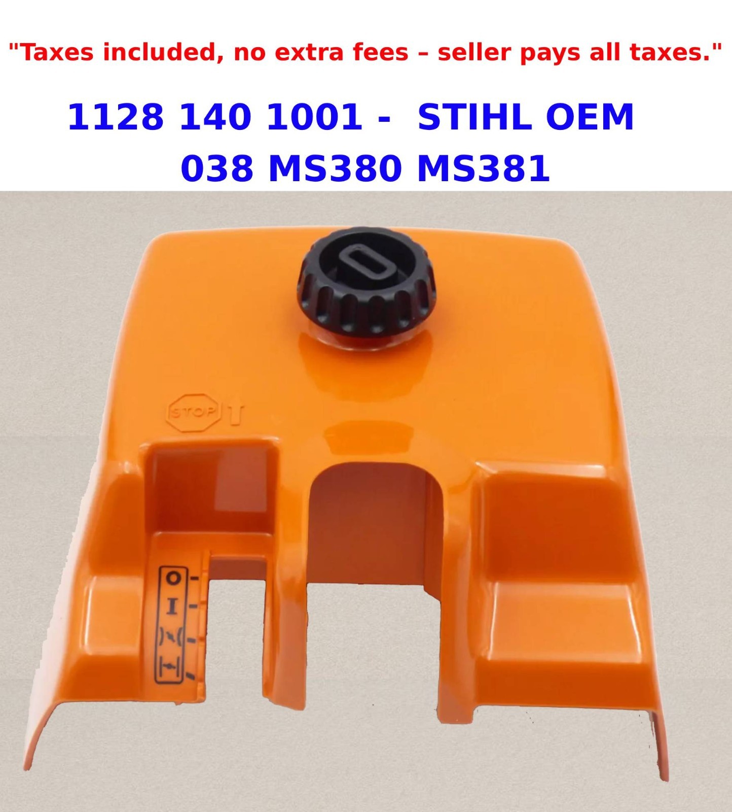 1128 140 1001 STIHL OEM Air Filter Cover 046 MS460 Magnum – Genuine German Part