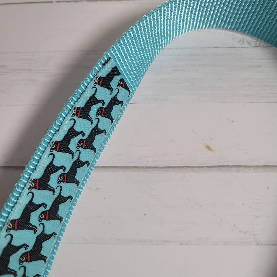 The Black Dog Marthas Vineyard Belt Womens S Light Blue D Ring Casual Preppy - Image 4 of 4