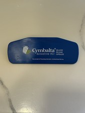 CYMBALTA Pharmaceutical Drug Rep Collectible Magnetic Clip Vintage Blue Large 8”