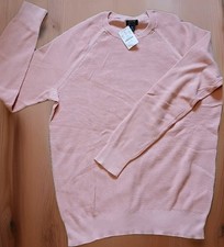NWT J.Crew Men  s M Pink Seed-Stitch Crewneck Lightweight Sweater