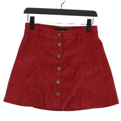 Nerzrosa Damen Minirock S rot Polyester mit Elasthan, Nylon kurz Mini