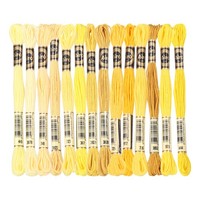 14 Str. Stickgarn Polyester, ArmbandfäDen FüR Kreuzstich, Gelb