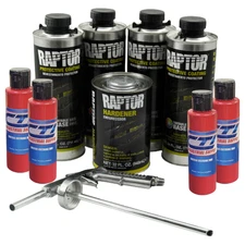 U-Pol Raptor Bedliner Kit Victory Red 4 Liters