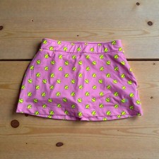 PRINCE Girls Pink Tennis Ball Print Skort Size Medium